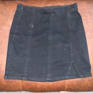 Free People Denim Miniskirt